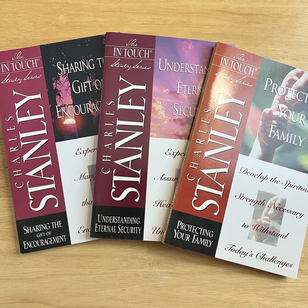 The In Touch Study Series Set Of 3 Paperback Books Family Security Encouragement